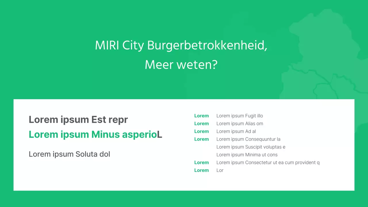 Eenvoudige, groene, gemeentelijke evenementen promoten