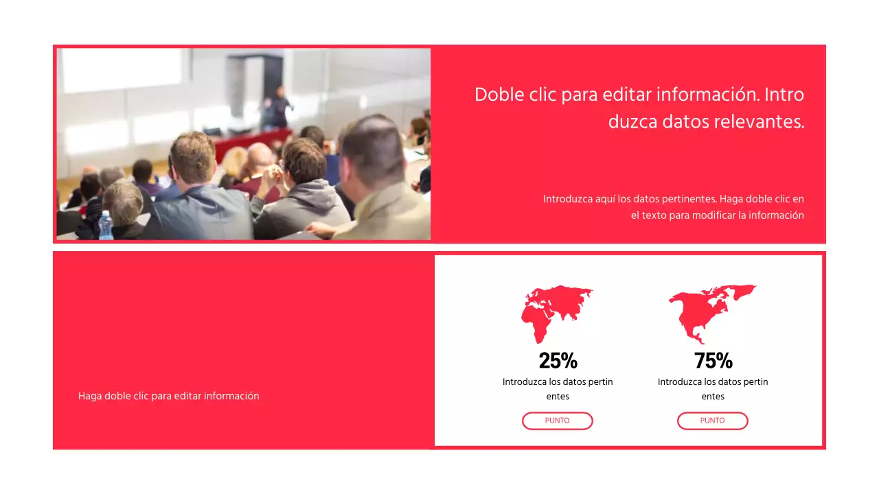 Presentación del debate sobre el resaltado del texto y la disposición de las fotos en rojo