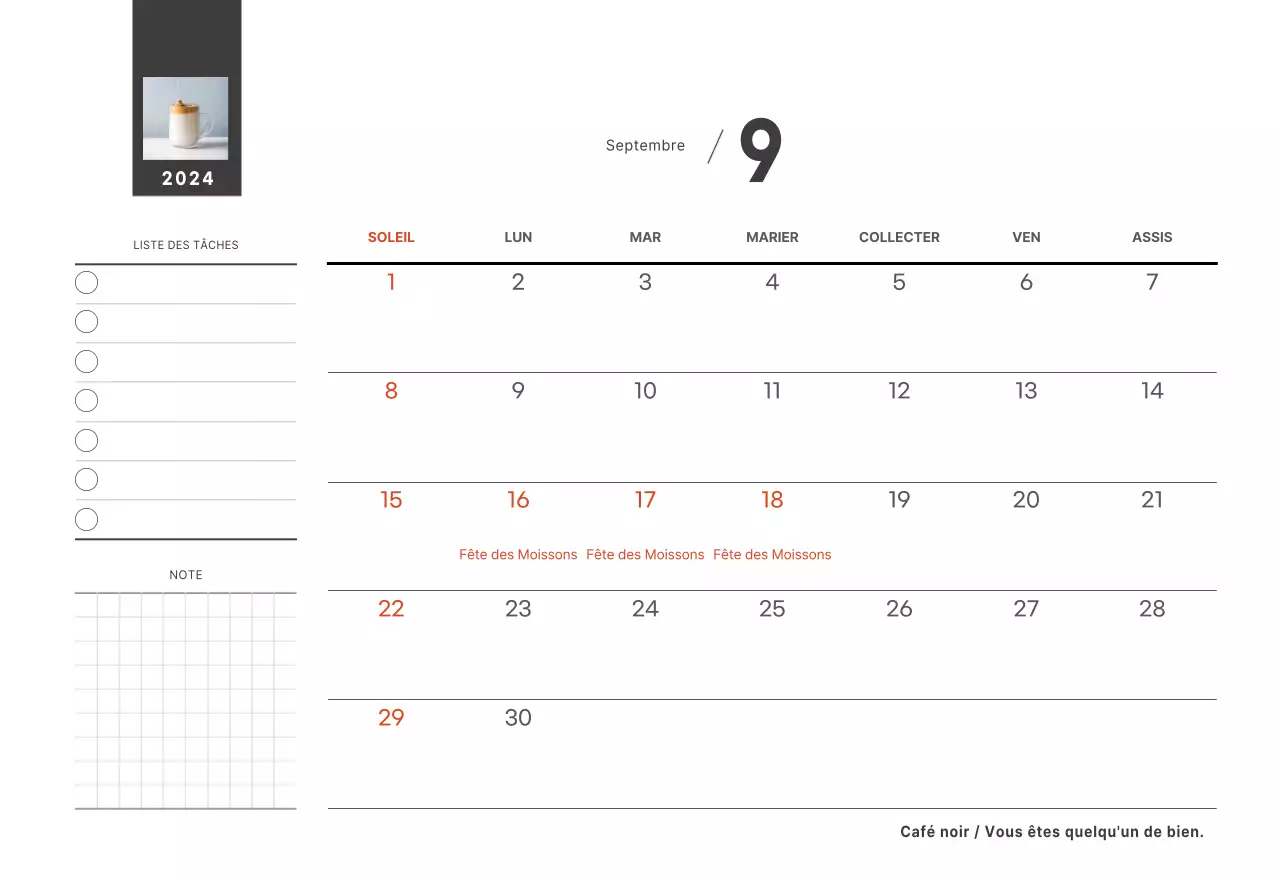 Un café sentimental blanc et marron