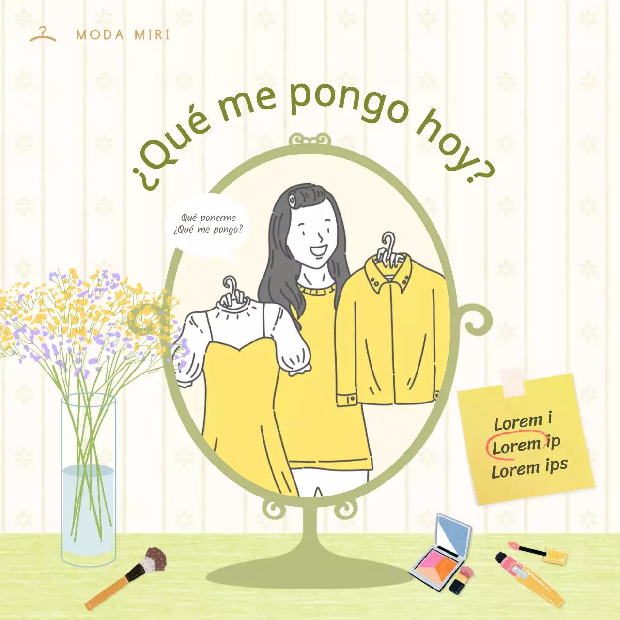 Vestido de amarillo y chartreuse CardNews