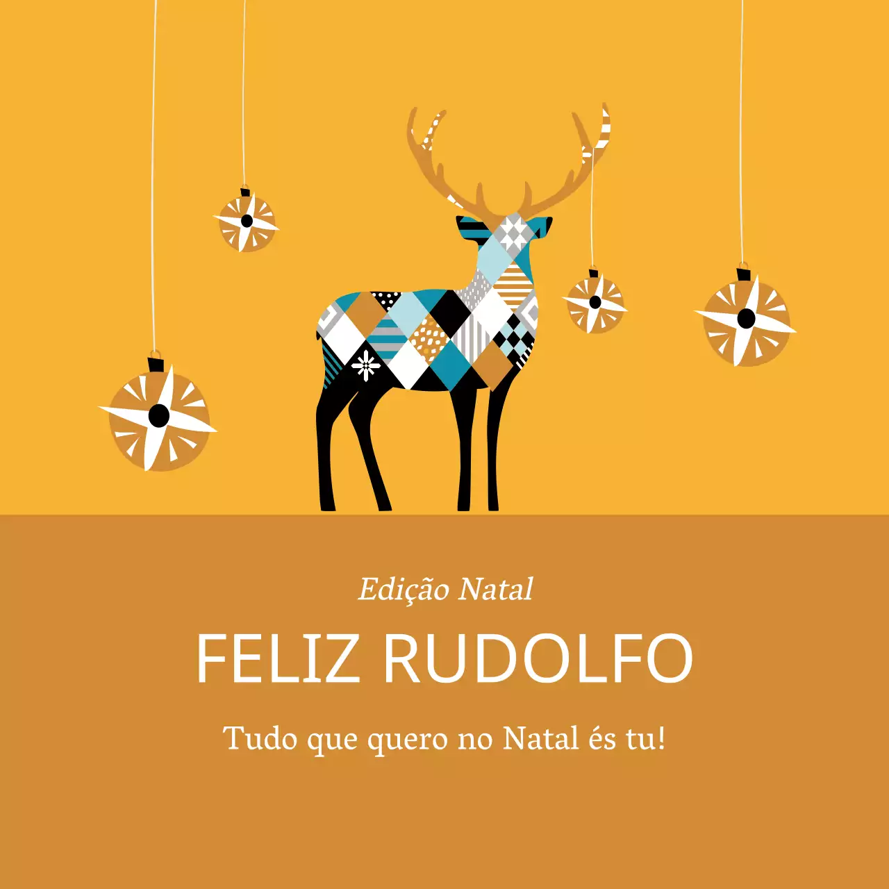 Etiquetas de Natal ilustradas amarelas para presentes