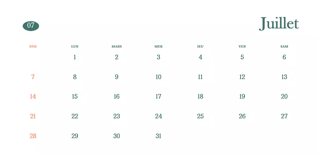 Calendrier des cafés avec recommandation de la boisson du mois