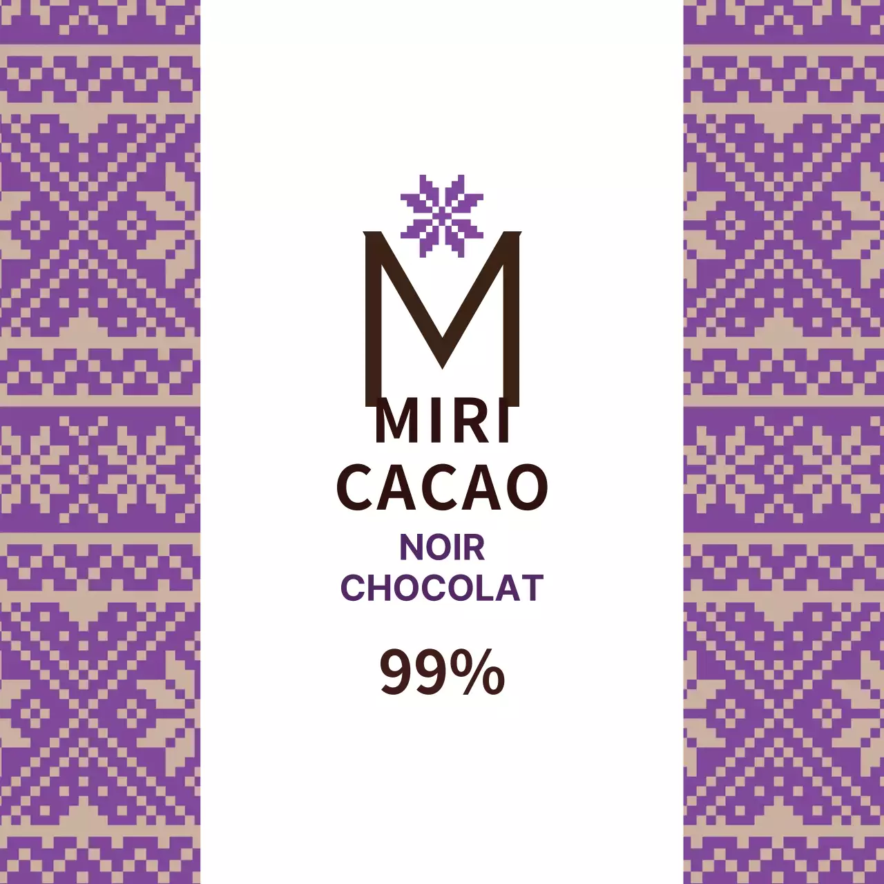 Étiquette de diffuseur à motif de flocon de neige violet