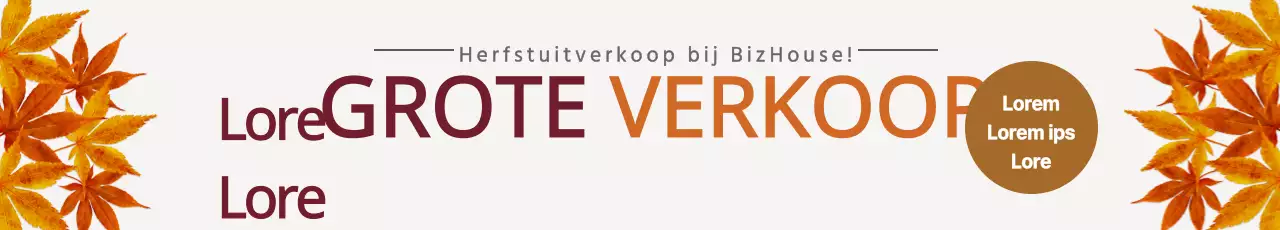 Herfst Grote Uitverkoop