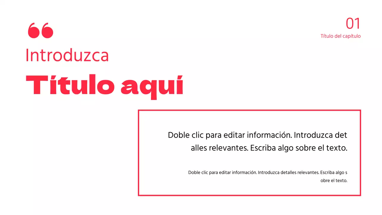 Presentación del debate sobre el resaltado del texto y la disposición de las fotos en rojo