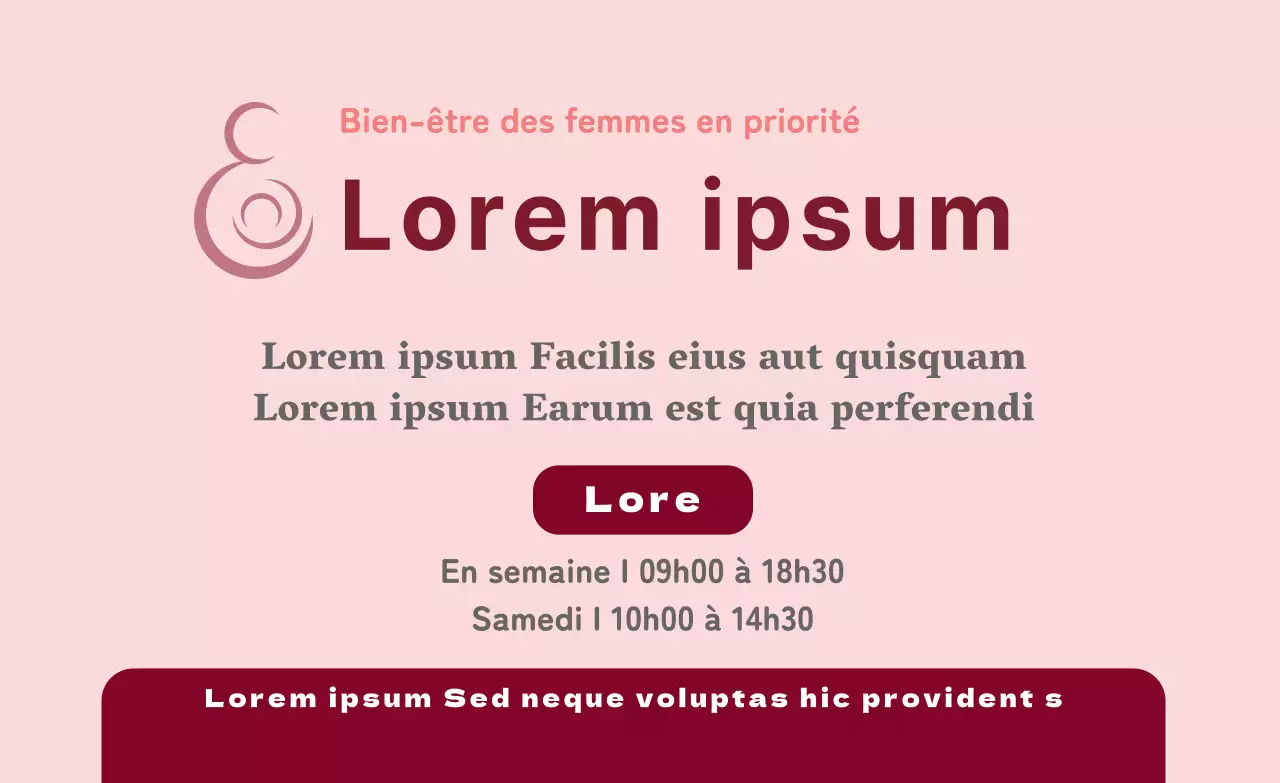 Promouvoir les heures d'ouverture des cliniques roses