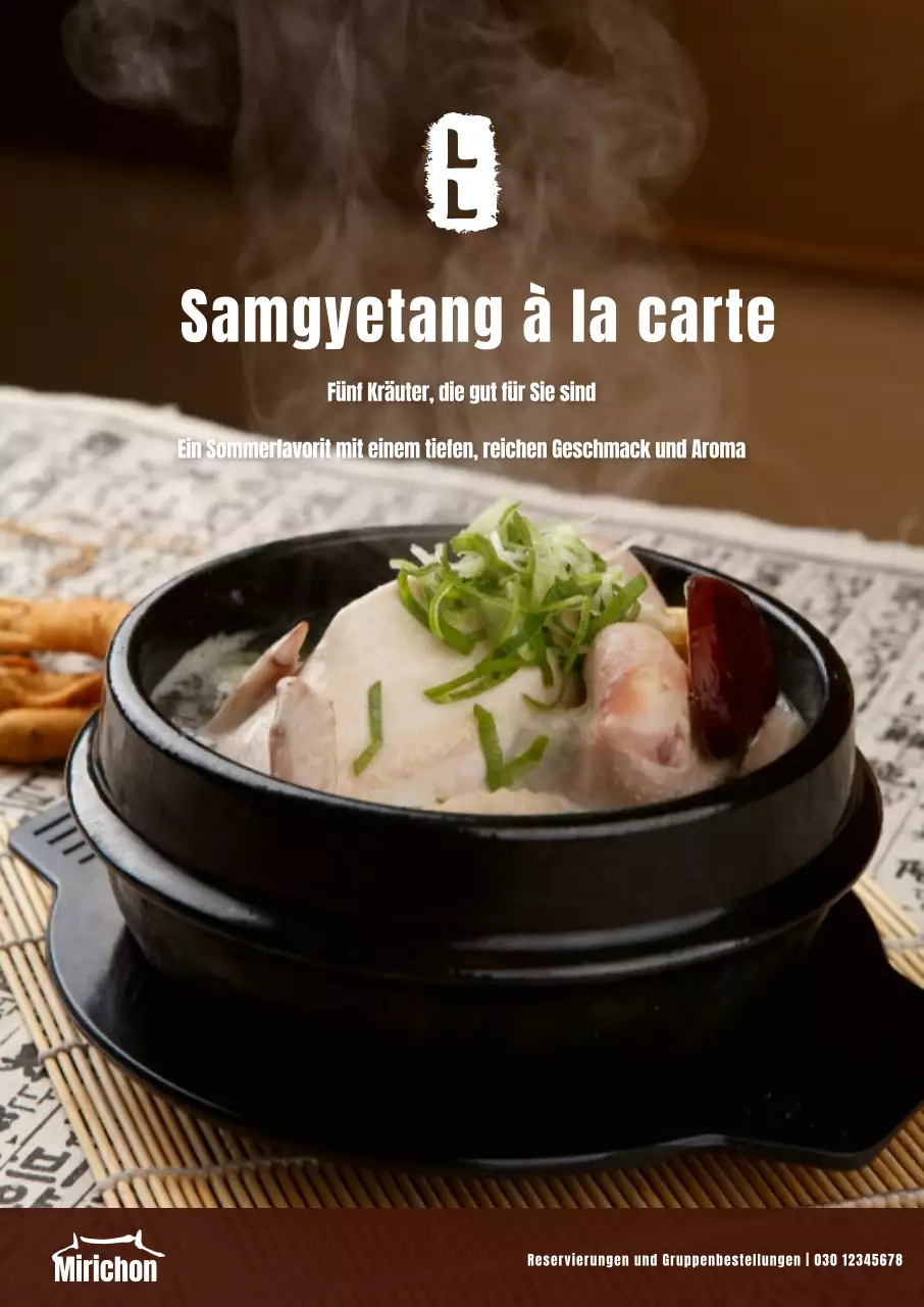 Für eine Café-Promotion mit einem Foto eines Vintage-Konzepts für ein Dessert in Rot und Elfenbein.