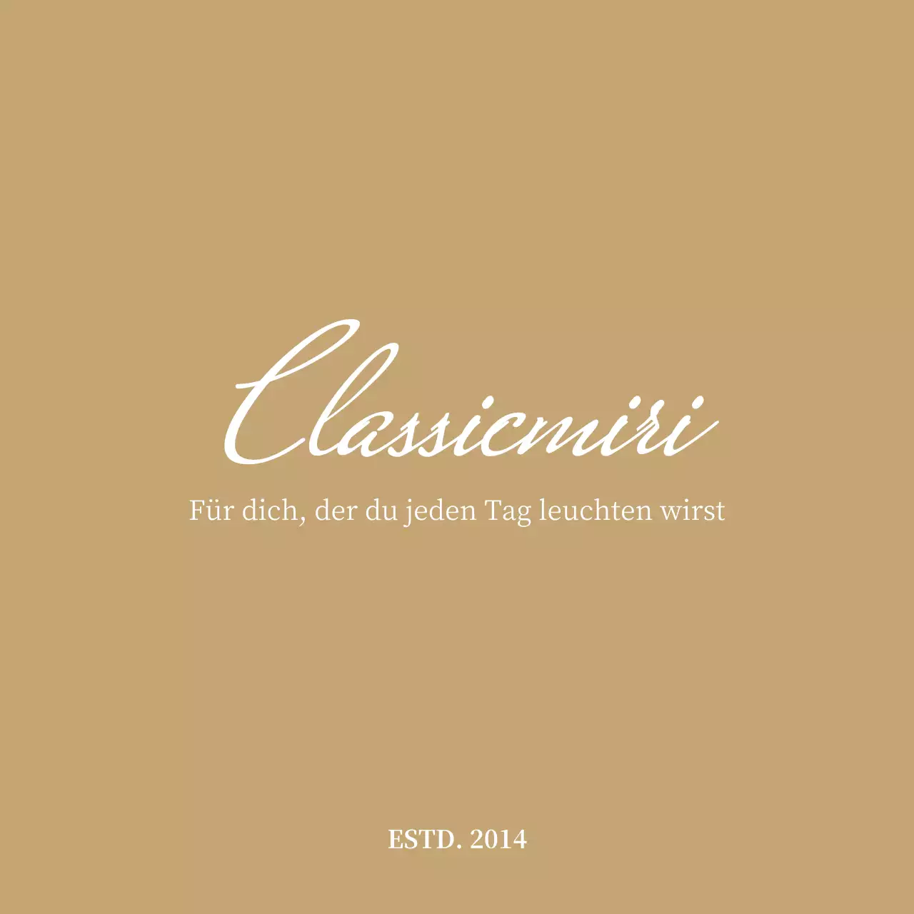 Werbung für ein Schmuckgeschäft mit einem kursiven englischen Konzept