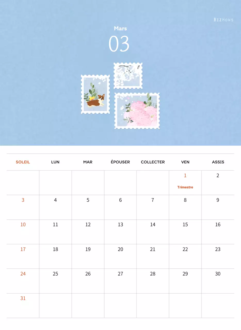 Illustrations de timbres avec un concept chaleureux