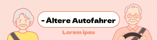 Älterer Autofahrer Auto-Magnet