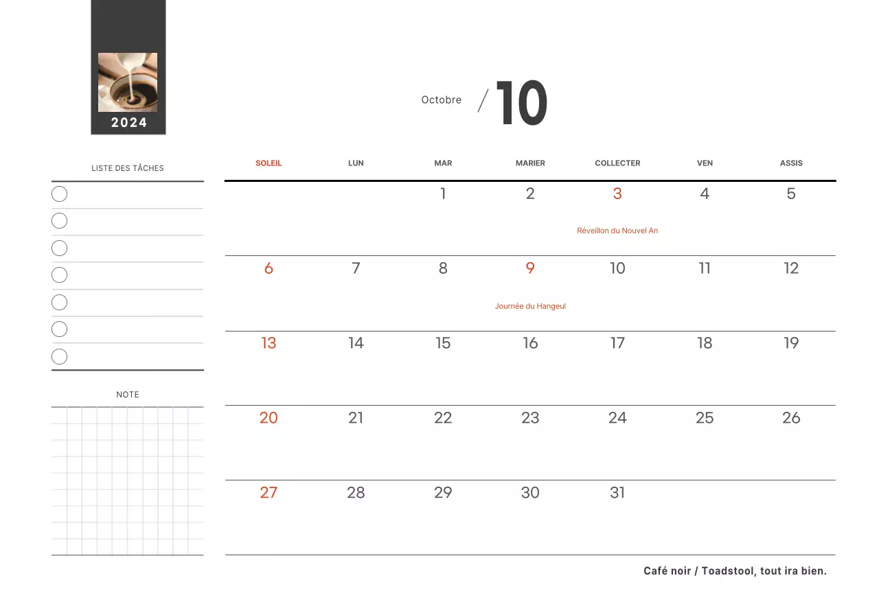 Un café sentimental blanc et marron