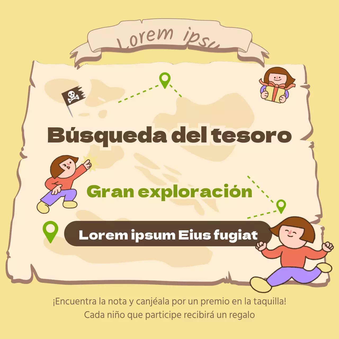 Caza del tesoro del Día del Niño