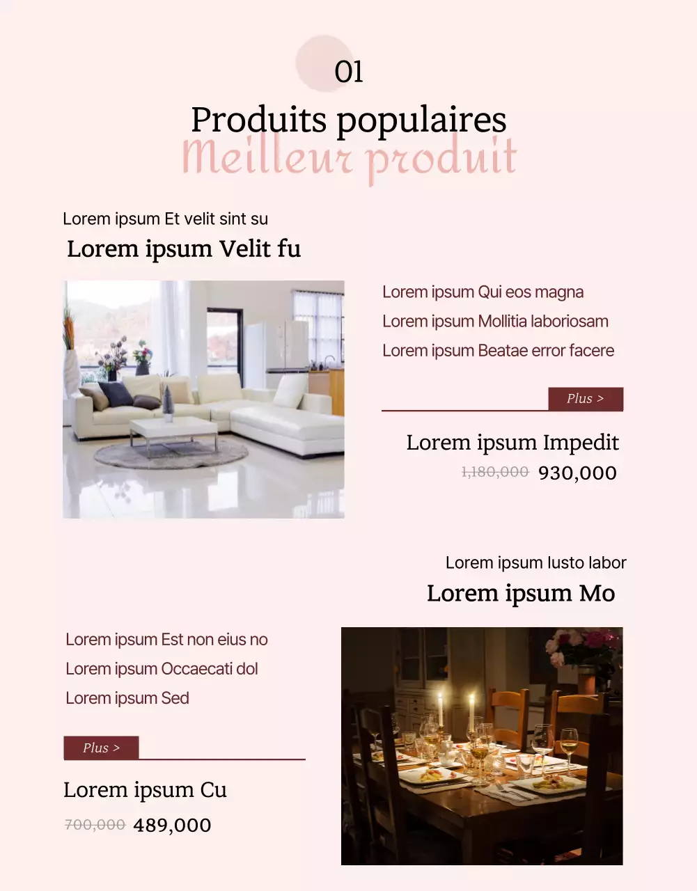 Promouvoir un mariage rose apaisant page détaillée