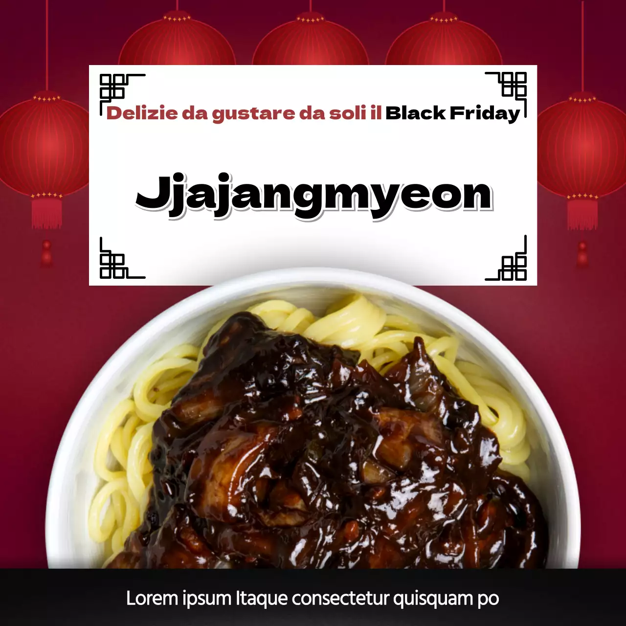 Pergamene rosse promuovono il lancio del tradizionale kit di pasti Jajangmyeon del Giorno Nero