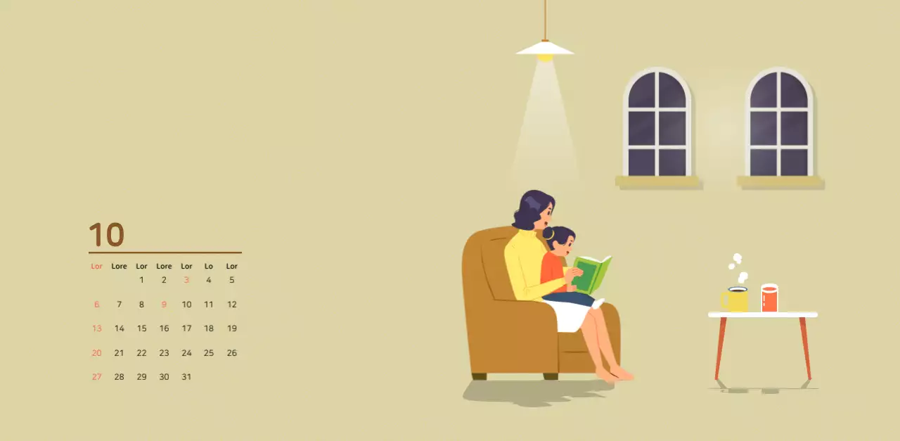 Mehrfarbige Familie Illustration Konzept