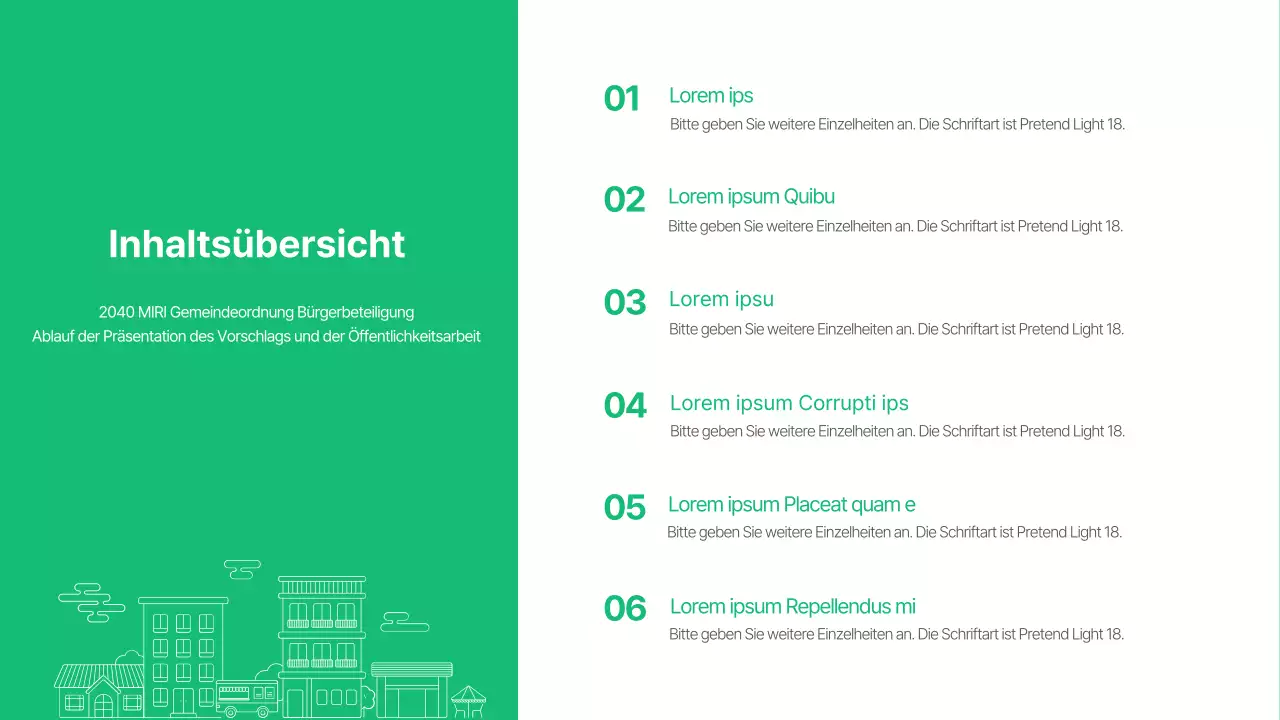 Förderung einfacher, grüner, kommunaler Veranstaltungen