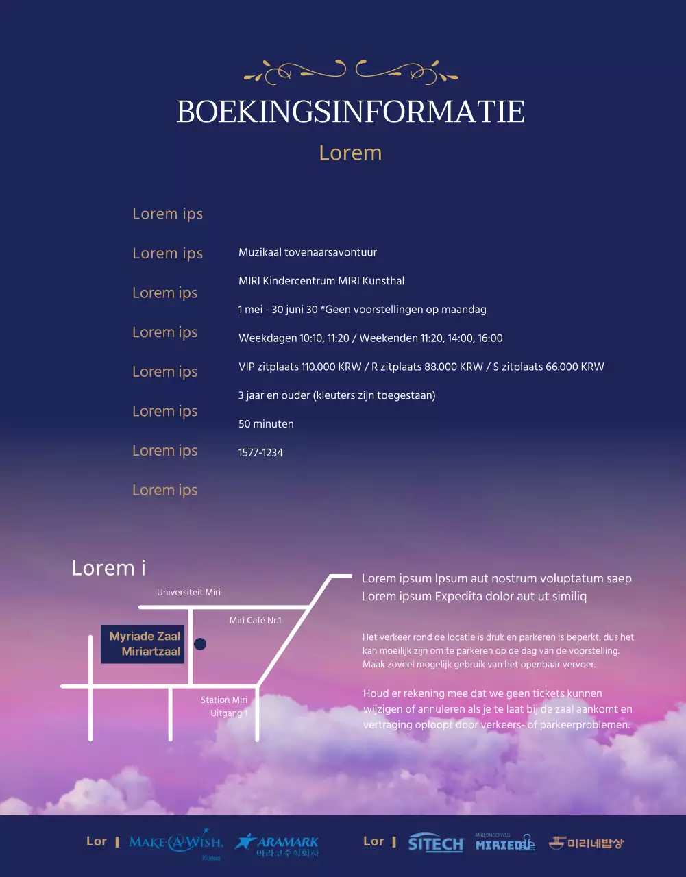 Een magische sterrenmusical in paars en blauw