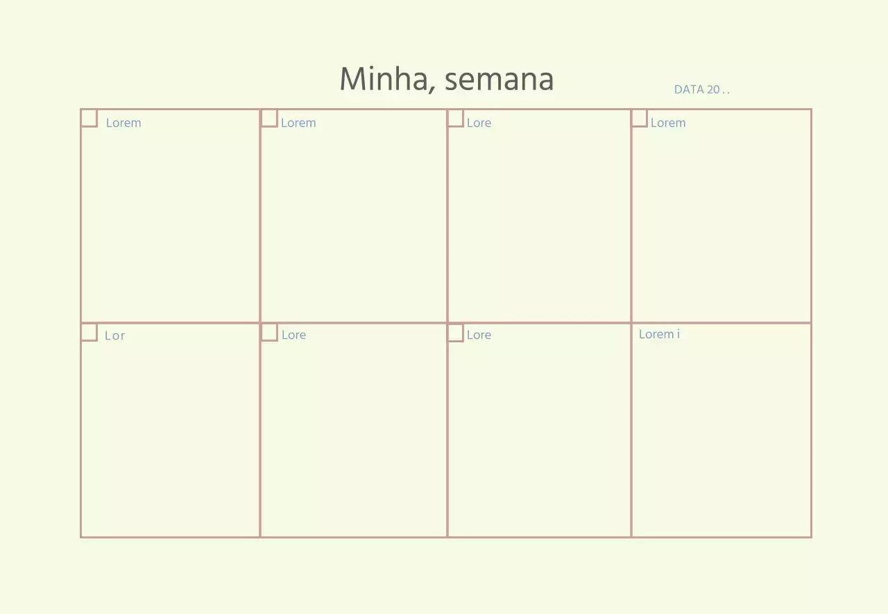 Agenda simples de linhas bege
