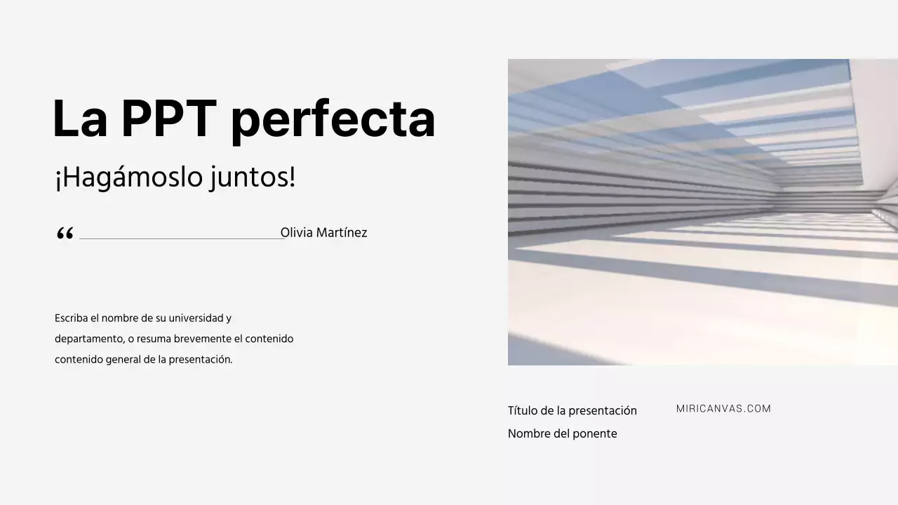 Presentaciones limpias