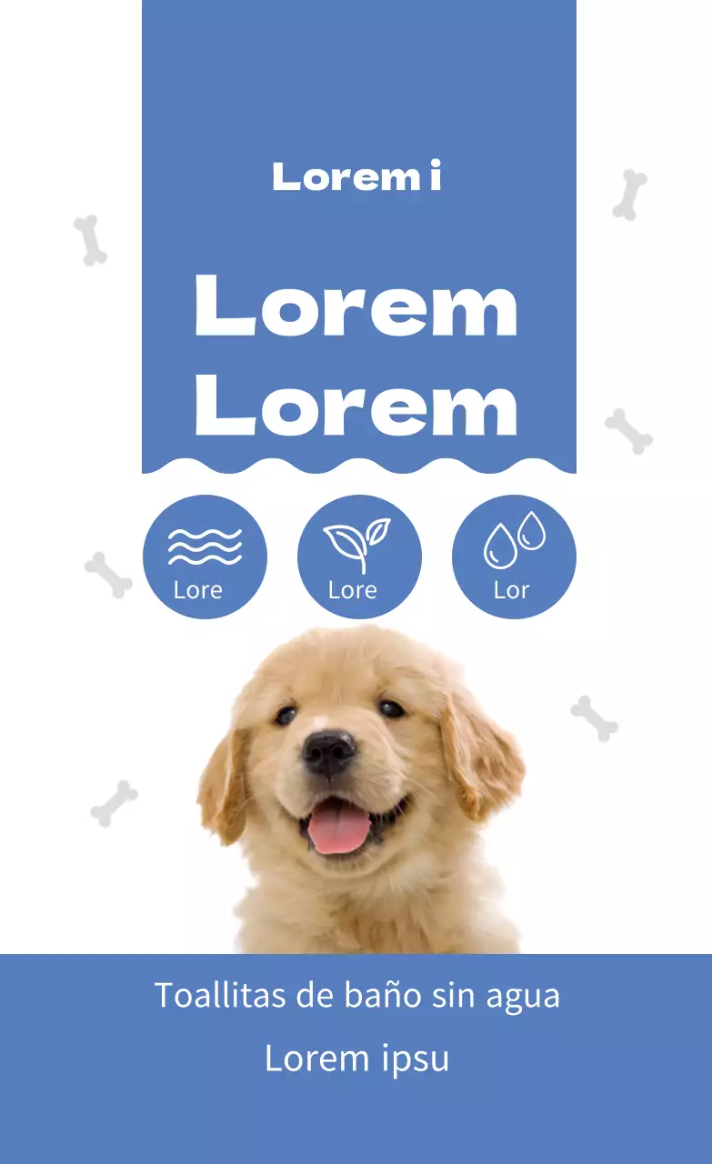 Bonitas etiquetas azules para pañuelos de baño