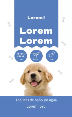 Bonitas etiquetas azules para pañuelos de baño