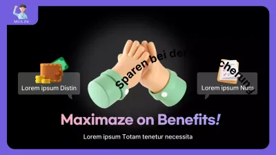 Übersichtliche Informationen zur Versicherungsprämie in Lila