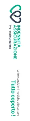 Promuovere un prodotto assicurativo con un logo e un testo turchese e nero per l'assicurazione property e casualty.