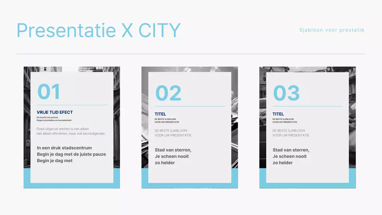 Zwart-wit stadssjabloon