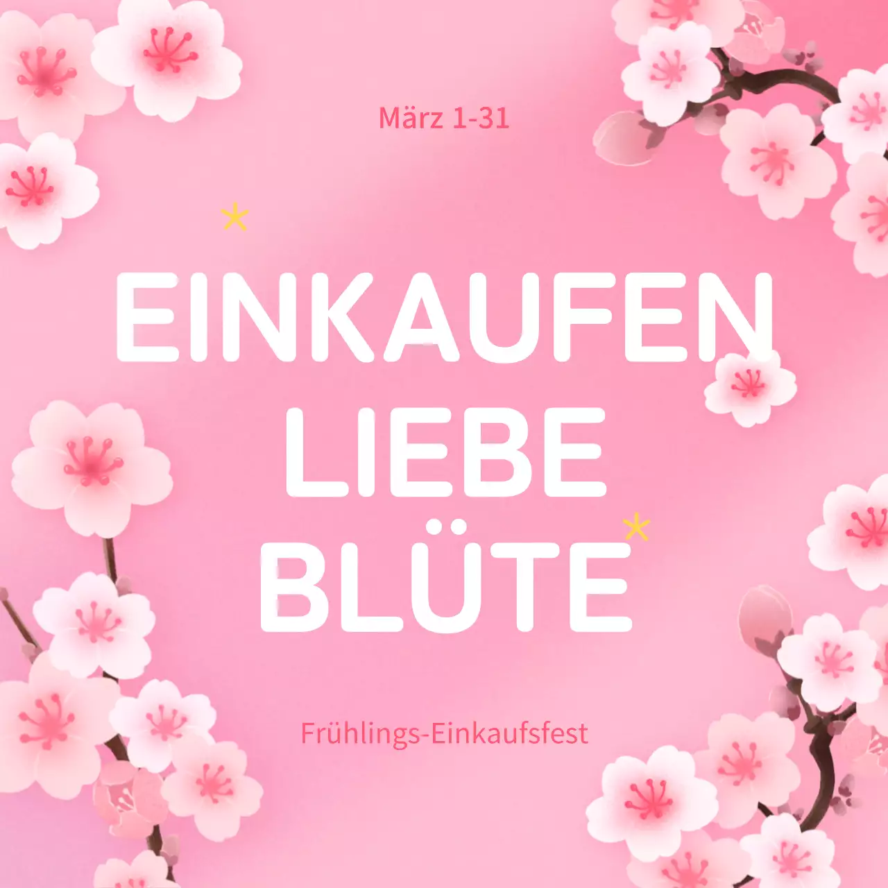 Niedliche Illustrationen mit einem rosa Thema Frühling bietet