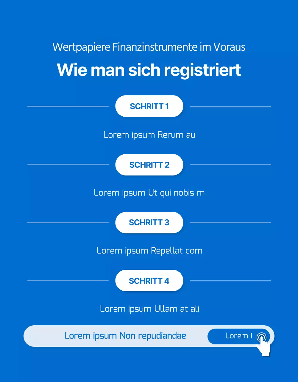 Ereignisse von Wertpapierfinanzierungsinstrumenten mit blauen und gelben Punkten