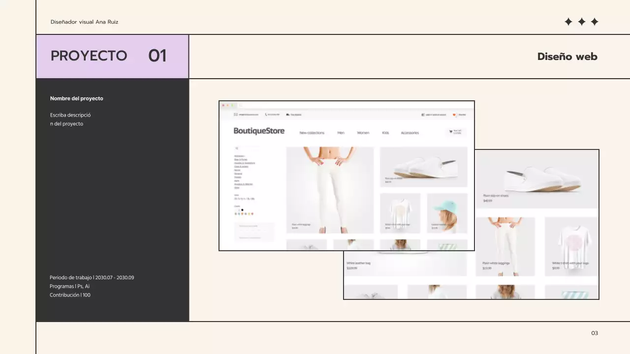 Una sencilla cartera beige y malva para buscar trabajo