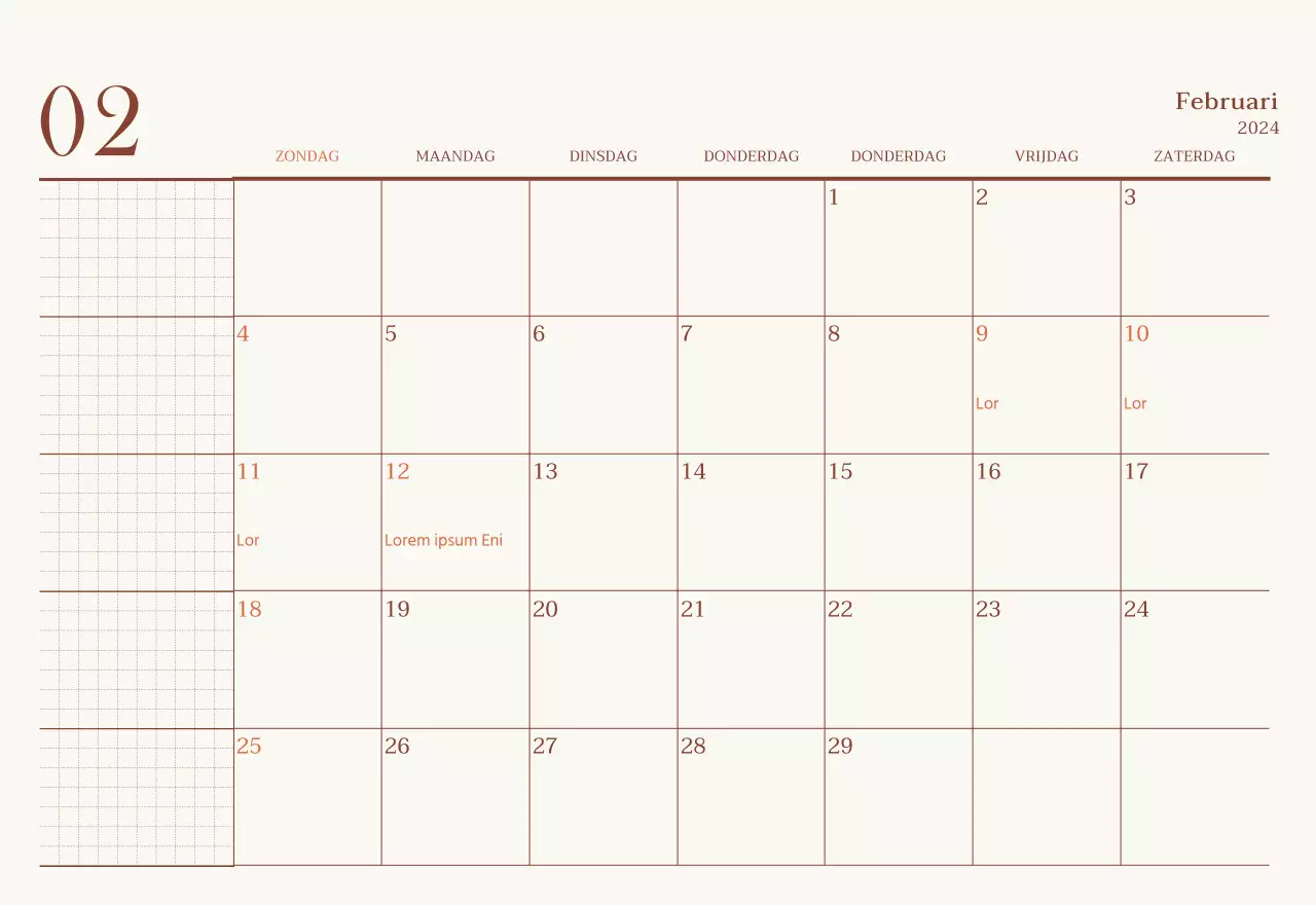 Emotionele fotolay-out voor café in beige en bruin