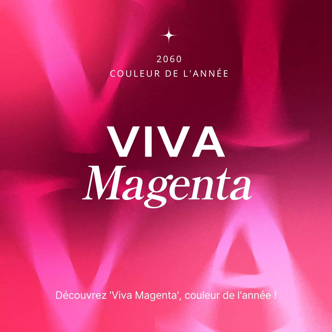 Promouvoir une couleur cyberpunk de l'année en rose et blanc