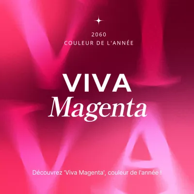 Promouvoir une couleur cyberpunk de l'année en rose et blanc