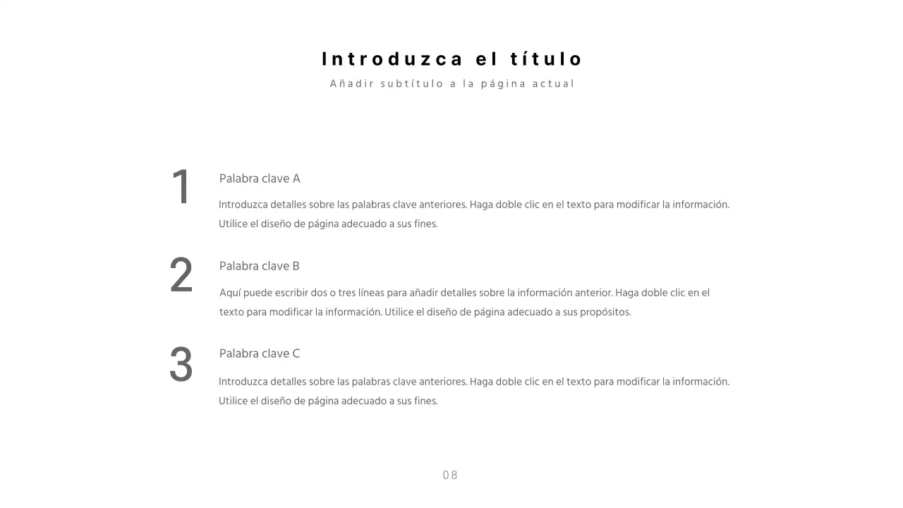 Presentaciones limpias