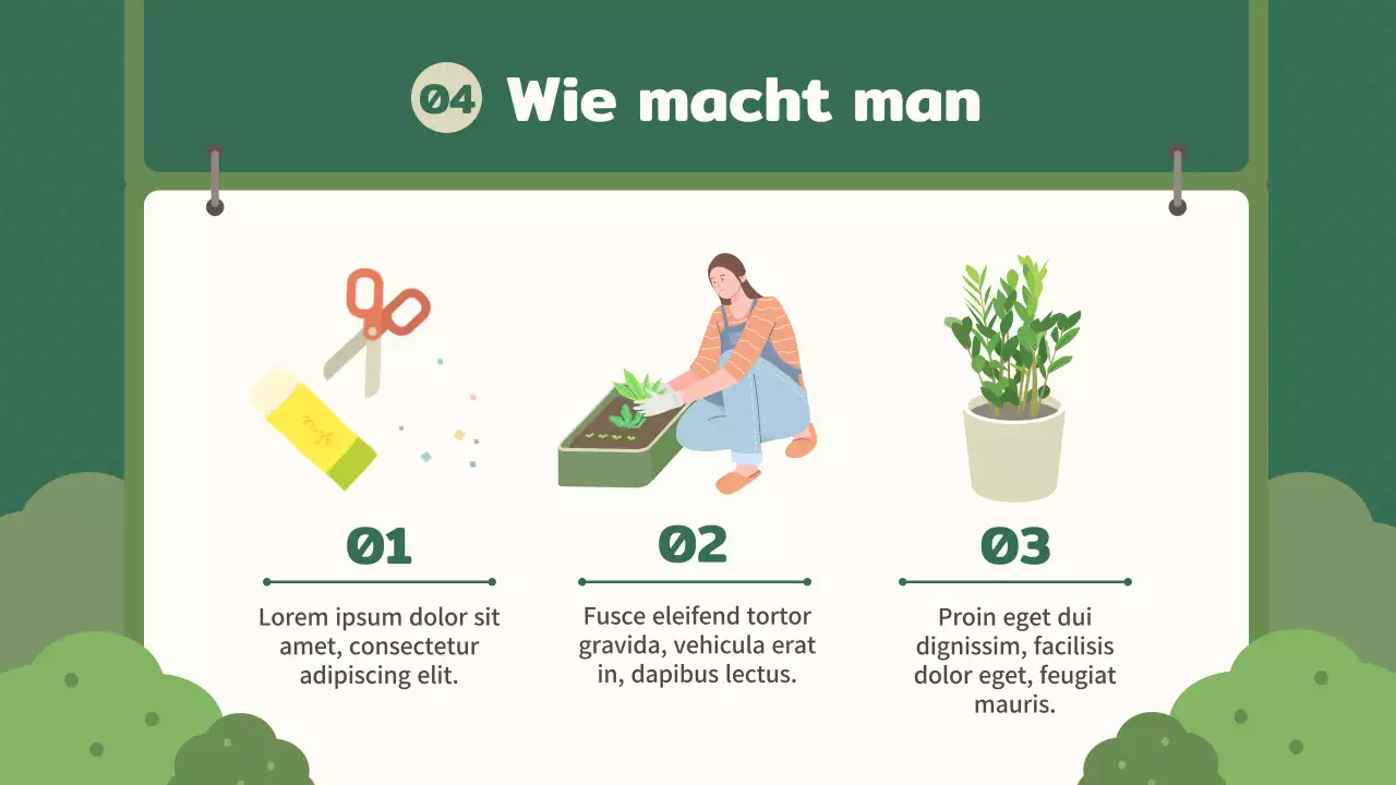 Anbau eines Pflanzgefäßes mit dem abstrakten Skizzenbuchkonzept