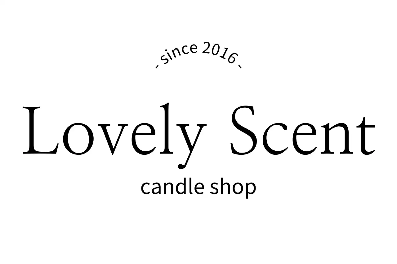 白 シンプル ロゴ キャンドルショップ ファンシーバナー