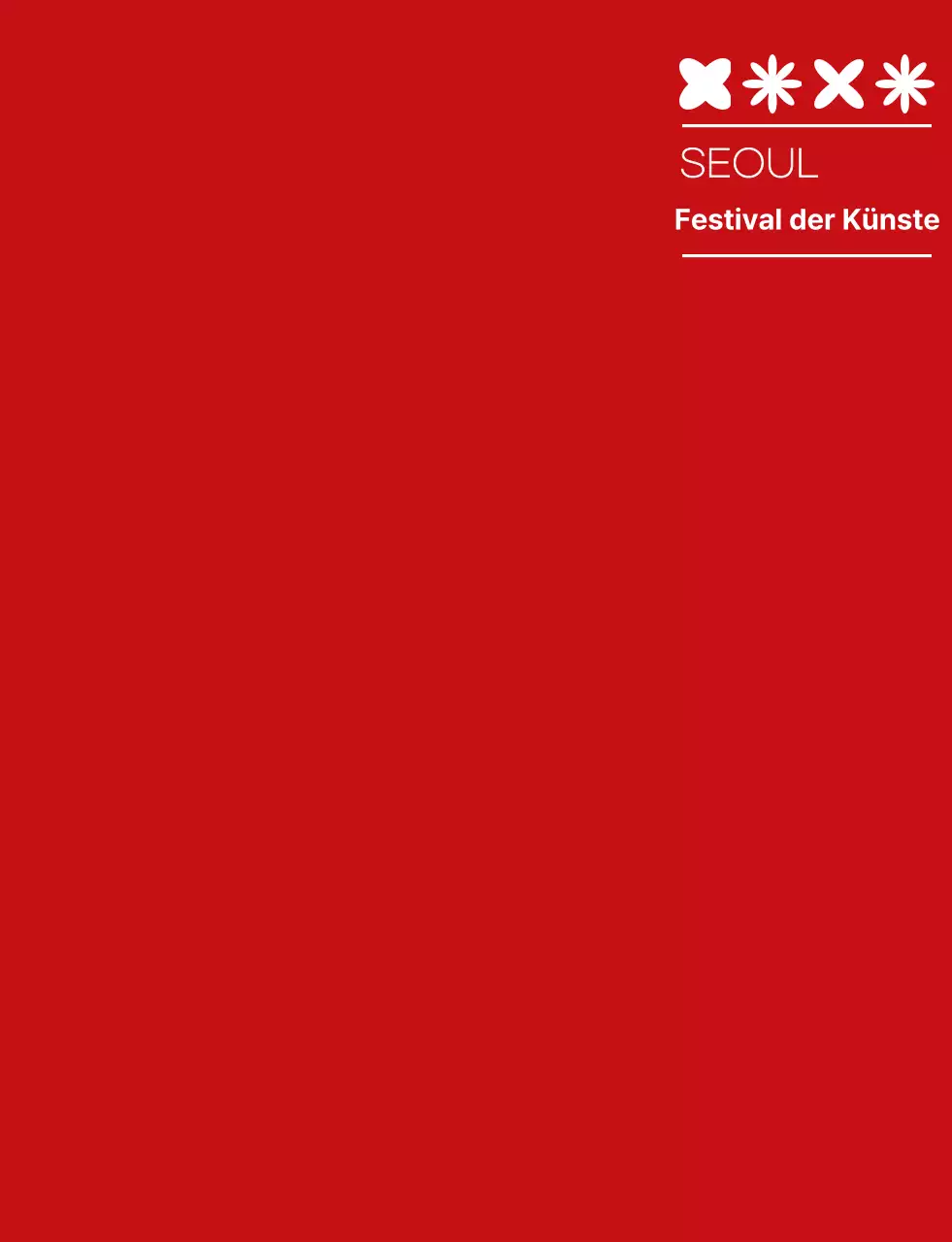 rot und weiß einfach Kunstfestival Symbol Symbol Logo Stil Kulturfestival Personal