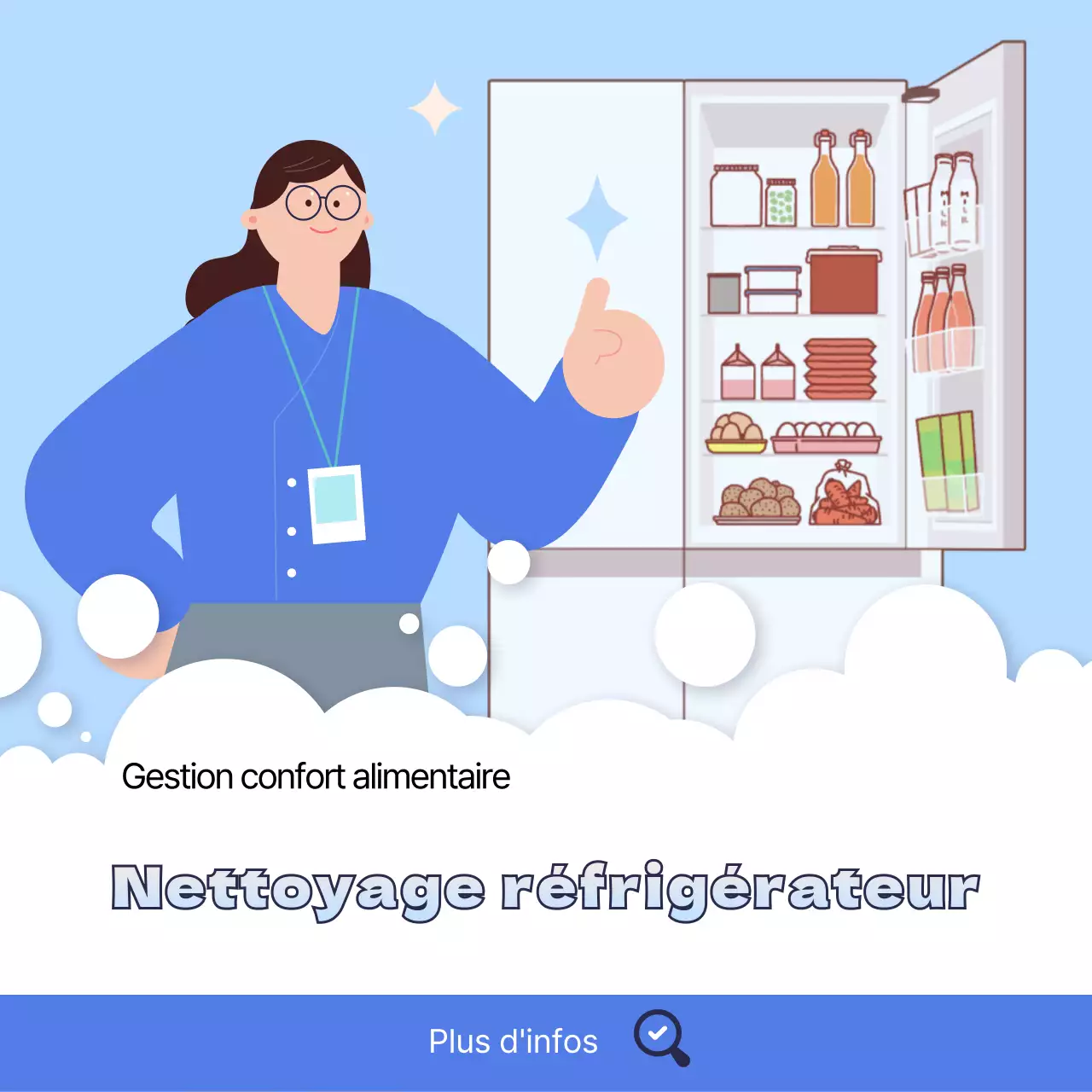 Un guide pour nettoyer votre réfrigérateur bleu