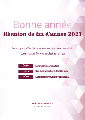 Réunions de fin d'année