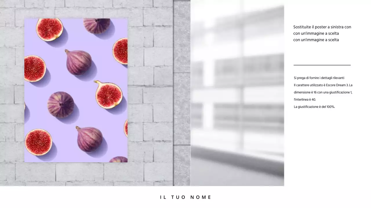 Un portfolio semplice in bianco e nero