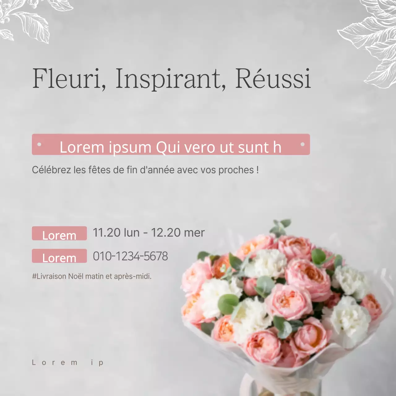Fleuri, Inspirant, Réussi