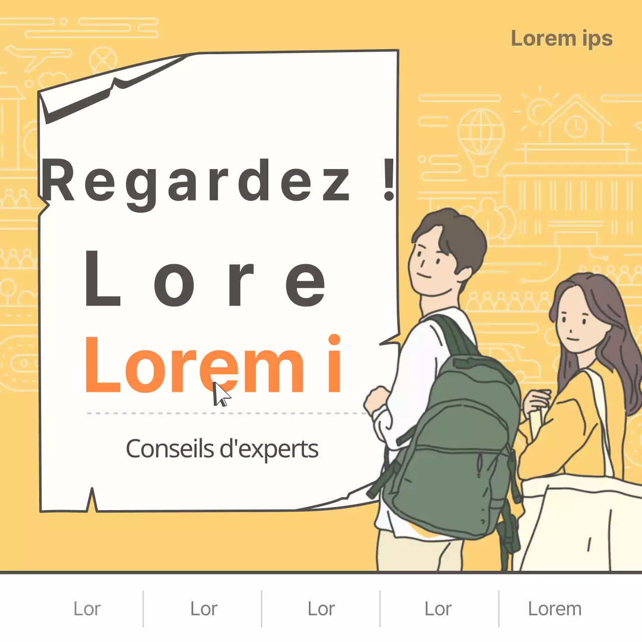 Carte jaune de conseils scolairesNews design