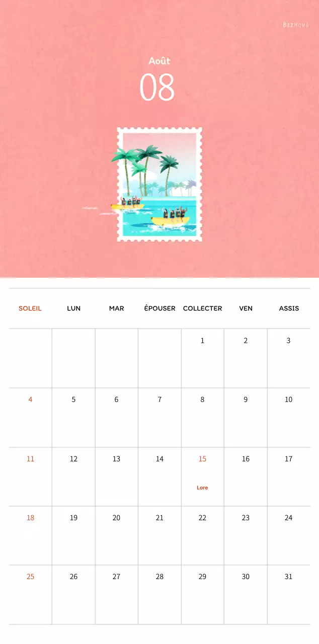 Illustrations de timbres avec un concept chaleureux