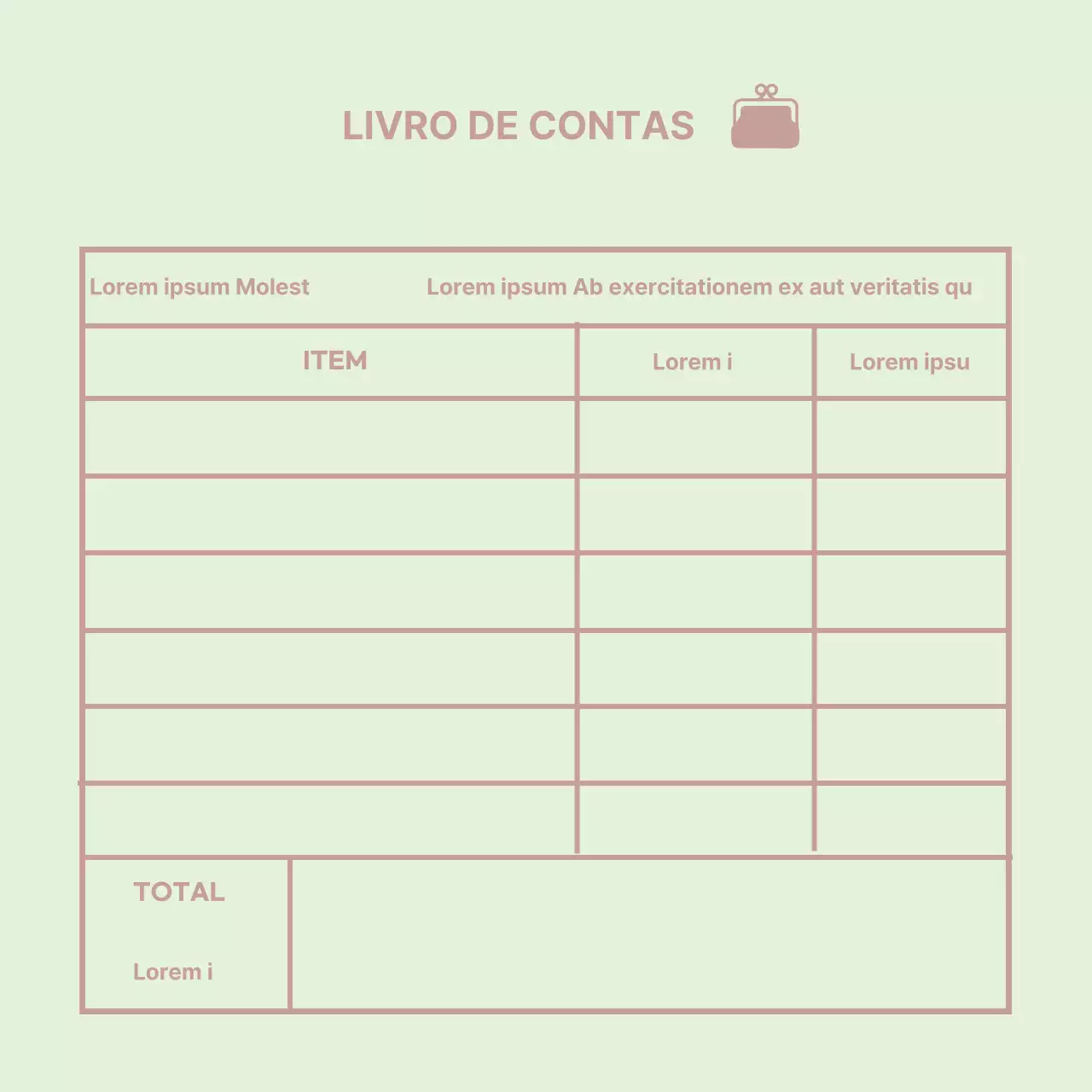 Ícone da casa da moeda Livro de registo doméstico simples