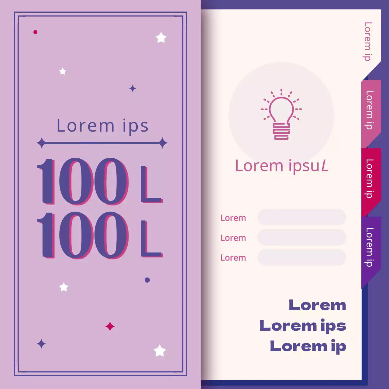 Papier blanc sur fond de livret violet