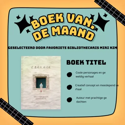 Promoot aanbevelingen voor kinderboeken met een geel en turquoise handgeschreven tekstmarkeringsthema V1