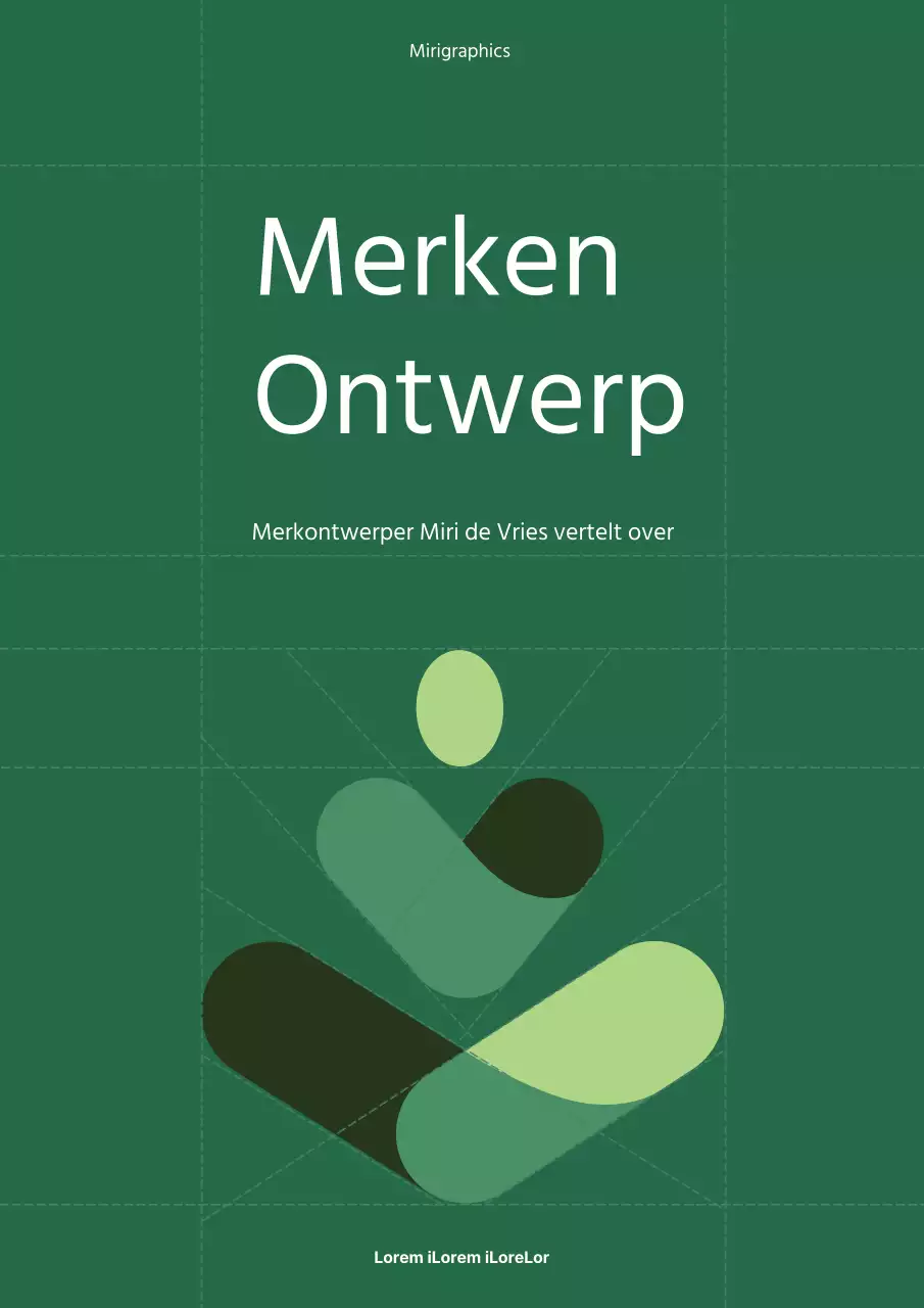 Groen raster eenvoudige branding