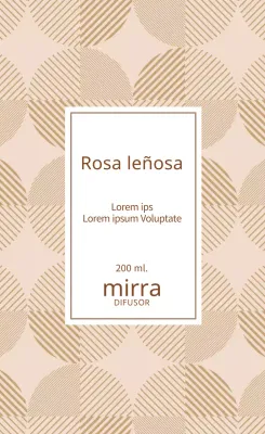 Etiqueta difusora de color beige claro