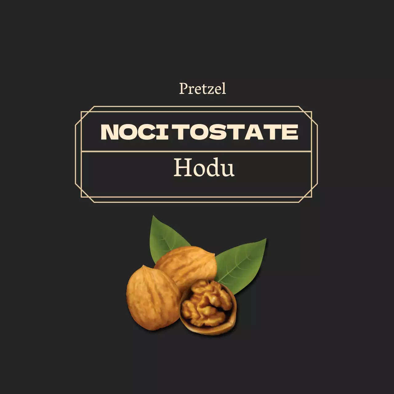 Dadi in noce con cornice nera ordinata
